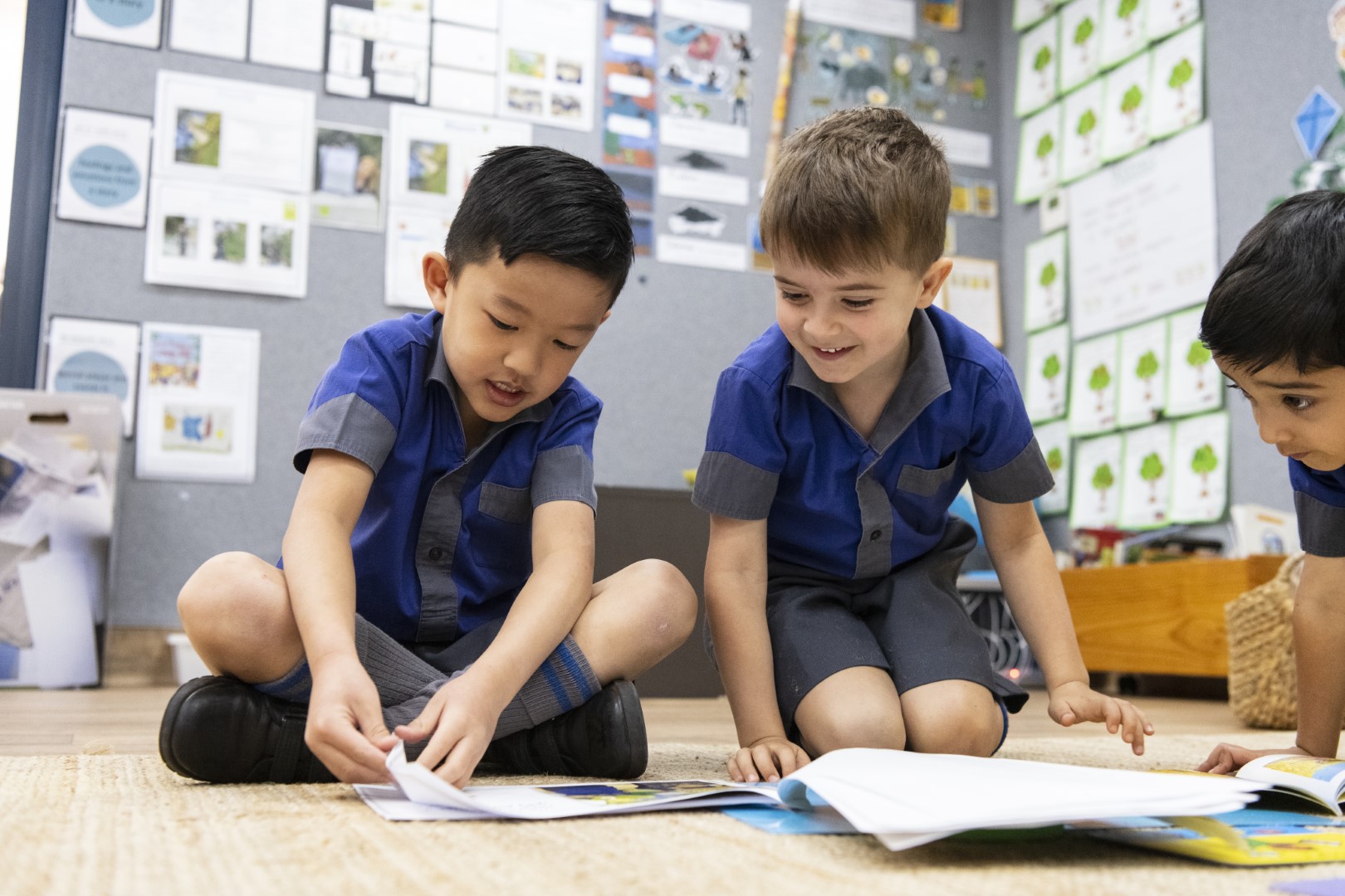 Preparatory School students reading